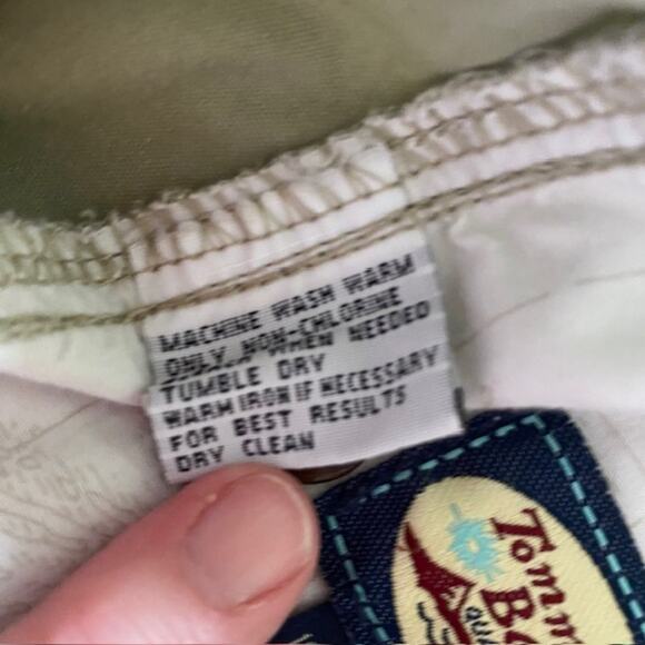 Tommy Bahama Cargo Shorts Zip Button Interior Drawstring Pockets Men's Large - Picture 10 of 12
